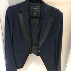 Navy blue and black suit jacket from BCBG.